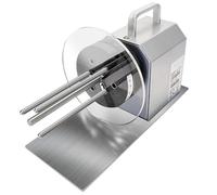 Automatic Electric Label Rewinder with Baffle, Bidirectional Rewind up to 12 Inches/s, Automatic Synchronization for Logistics and Electronics, Fits Paper Tubes 1-1.5 Inches