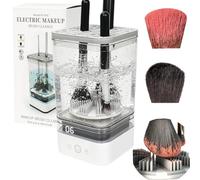 Automatic Electric Makeup Brush Cleaner with Deep-Cleaning Silicone Scrubbers, USB Powered, Fits All Brush Sizes (Eyeshadow, Blush, Foundation), Fast & Easy to Use, Keep Brushes Spotless