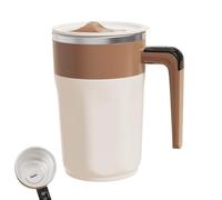 Automatic Electric Mixing Cup - Self-Stirring Stainless Steel Mug, 400ml High Speed Coffee Milk Mixer | Portable Hot Beverage Cup for Office Home Kitchen, Travel Latte Cappuccino Frothing Tool, Easy D