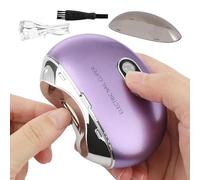 Automatic Electric Nail Clipper, Fingernail Cutter and File, Rechargeable Nail Waste with Light and 3 Speeds, Clipper with LCD Digital Diet for Kids, Seniors