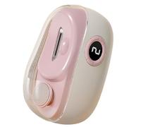 Automatic Electric Nail Clipper, USB Rechargeable Fingernail Grooming Tool, 3.35 x 2.6 x 1.26 Inches, Scraps Storage, Polishing, 3-Speed Portable Nail Clippers with LED Light for Home