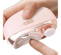 Automatic Electric Nail Clippers - Nail Clippers and Safety File, Rechargeable Nail Clippers with LED Light with Nail Catcher, Easy to Use Nail Scissors for Babies, Elderly