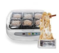 Automatic Electric Natto Fermenter Maker - 3.5L Versatile Stainless Steel Cups for Yogurt, Tempeh, Pickled Vegetables