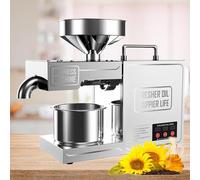 Automatic Electric Oil Press Machine, Cold/Hot Oil Extractor for Seeds Nuts - Press Sesame, Canola, Perilla, Almond, Walnut