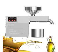 Automatic Electric Oil Press Machine,Essential Oil Press Machine, 304 Stainless Steel Nut Oil Extractor Seeds,1000W Cold Hot Press Seed Oil Extractor, for Commercial Home Kitchen