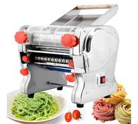 Automatic Electric Pasta Maker Machine, Stainless Steel Dough Roller, Noodle Press Maker for Home and Commercial Use, 1.5mm Round Die