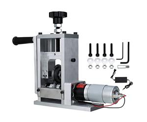 Automatic Electric Peeling Machine Manual Wire Stripping Hand Crank Stripper Scrap Copper Wire Cable Stripping Recycle Tool Cable Machine(Manual with 1 blade)