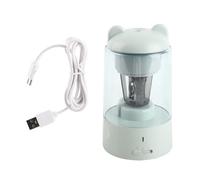 Automatic Electric Pencil Sharpener for 6.5mm to 8mm Round Triangular and Hexagonal Pencils, 3 Level Adjustable Sharpness, 400ml Waste Container, 1800mAh Rechargeable Battery (Blue)