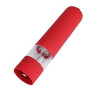 Automatic Electric Pepper Grinder Salt Grinder Mill Adjustable Coarseness(Coarse to Fine) - One Hand Operation (Red)