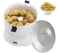 Automatic Electric Potato Peeler Machine with Spinner Dryer Basket Vegetable Peeler Container and Rotary Safety Lock for Fruits Vegetables