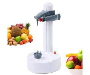 Automatic Electric Potato Peeler, Rotating Apple Peeler Fruit/Vegetable Cutter, for Fruits and Vegetables with Hard and Smooth Skin Potatoes Sweet Potatoes Zucchini Apples