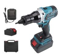 Automatic Electric Riveter Gun, Cordless Riveter Tool, Heavy Duty Electric Riveter Kit, Brushless Electric Rivet Gun With Led Light, With 5200mah Battery, Charger And Carrying Case For Rivets, Rivet N