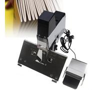 Automatic Electric Saddle Stapler with Foot Pedal - Rapid Binding Machine with 1-9 Intensity Levels for Flat and Saddle Binding