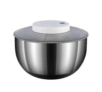 Automatic Electric Salad Spinner Food Strainers Salad Making Tool Multifunctional Vegetable Washer SilverWhite
