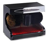 Automatic Electric Shoe Shine Polisher Machine, Low Noise Commercial Polishing, Double Brush, Easy Clean for Home, Hotel, Bank - Induction Technology for Quick Shine