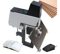 Automatic Electric Stapler Binder Machine, Heavy Duty Dual Use for Flat and Saddle Book Binding, with Pedal for Efficient Document and Paper Binding, 110V