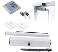 Automatic Electric Swing Door Opener with Remote Control and Exit Buttons, Easy Installation for Gates, Smooth and Quiet Operation, Reliable Security Solution