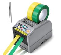 Automatic Electric Tape Dispenser, 6-60mm Tape Width, 999mm Max Cutting Length, Auto/Manual Dual Mode, Anti-Slip Silicone Gear, LCD Display for Office, Warehouse, Packaging, Craft