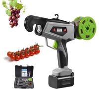 Automatic Electric Vine Tying Machine, Cordless Rechargeable, 3-8 Tension Levels, Up to 25mm Stem Binding, for Grapes, Tomatoes, Kiwi, Vegetables & Climbing Plants