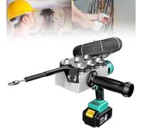 Automatic Electrician Fish Tape Puller - 550Nm Cordless Wire Pulling Tool with 50m/min Speed & LED Light for Conduit, Walls, Ceilings