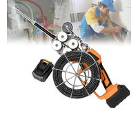 Automatic Electrician Threading Machine, Lead Length: 20m, Line Speed: 40m/min, Pull Force: 180kg, Stepless Speed Switch, for Pipe Decoration Communication Cable,1 Battery