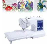 Automatic Embroidery and Sewing Machine with LCD Touch Screen, 210 Built-in Letters, 30 Borders, USB Port for Easy Crafting and Design