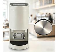 Automatic Espresso Powder Press Machine 58mm Electric Coffee Tamper with Adjustable 5-30kg Pressure for Home Cafe(White,Plainweave)