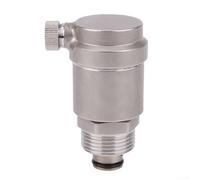 Automatic Exhaust Valve for Plumbing Systems, Stainless Steel Air Release Valve with DN15/DN20 Thread, Compact 7 cm Design for Solar Water Heater and HVAC(DN25)
