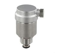 Automatic Exhaust Valve in 304 Stainless Steel for Radiator Circuits and Underfloor Heating Networks Requiring Vertical Positioning (DN15)