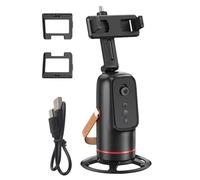 Automatic Face Tracking Tripod, 360 Degree Rotating Car Mount Phone Holder with Smart Motion Sensor, for Live Streaming Selfie Recording Video Calls Photography