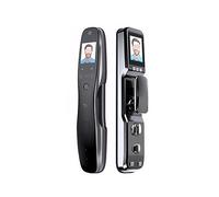 Automatic Facial Recognition, Intelligent Fingerprint Lock, Secure Home Camera Monitoring, Intelligent Biometric Electronic Door Lock APP (Color : Dark Gray)