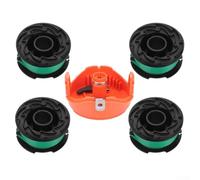 Automatic Feed Replacement Spool For Gh3000 Lst540 Lst540b Gh3000r String Trimmers 20ft 0.078in Green Nylon Line With Cap Cover 4 Pack