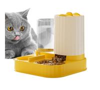 Automatic Feeder | 2 in 1 Large Feeding Bowl - Auto Feeder Cat Food Wet Dry | for Puppy Kitten Small Medium Breed Indoor Outdoor Home Balcony Garden Backyard