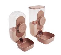 Automatic Feeder and Waterer Set for Small Pets - Ideal for Rabbits, Guinea Pigs, Ferrets, Cats, and Dogs - Large Capacity, Easy to Clean, Hangs in Cage or Kennel