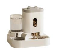 Automatic Feeder and Watering, 2-in-1 Automatic 2.3L Feeder, 1L Water Dispenser for Dogs, Cats, Small and Medium Pets, Gravity Feeder Travel Accessories - Grey
