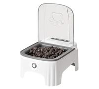 Automatic Feeder Featuring Sensors Lid, Freshness, Gray | Large Capacity, Pet Food Storage, Food Preservation, Freshness Keeping, Easy Cleaning, Timed Schedule and Pet
