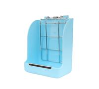 Automatic Feeder Hay Rack Bowl Suitable for and Other Small Animals Hay Feeder Hay Rack Manger Bunny Hay Holder Plastic Bowl Mixing Bowl Glass with Lid (Blue, One Size)