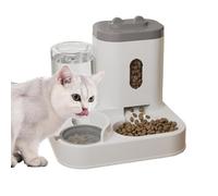 Automatic Feeder - Intelligent 2-in-1 Water Food Dispenser - Automatic Cat Food Feeder for Indoor Pet, Puppy, Feeding and Watering, Wet and Dry, Outdoor