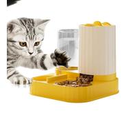 Automatic Feeder | Large Double Feeding Bowl 3.8L - Automatic Feeder Dry Wet Cat Food - for Small and Medium Breeds Indoor and Outdoor