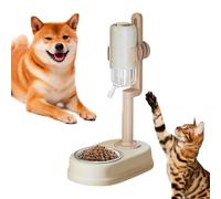 Automatic Feeder - Leakproof Dispenser, Double Bowl Feeder & Water Bowl Programmable Timed Pet Feeding System, Easy to Clean, No Design | Automatic Posting