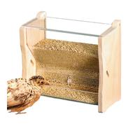 Automatic Feeder, Parakeet Feeding Cup, Pet Cage Water Dispenser, Birds Food Container Feeder for Budgerigar, and Peony Bird, S-5.91x3.07x5.59 inches, L-8.66x3.07x5.59 inches