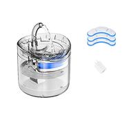 Automatic Feeders 2L Automatic Water Feeder With Sensor Faucet Two Feeding Modes Transparent Food Grade Plastic For Cats And Dogs Pets Drinking for dogs and cats(Kit B)