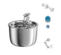 Automatic Feeders 2L Smart Cat Water Fountain Automatic Filter Water Dispenser Feeder Mat Motion Sensor 304 Stainless Steel Pet Drinking Fountain for dogs and cats(A03-SensorX1)