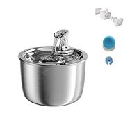 Automatic Feeders 2L Smart Cat Water Fountain Automatic Filter Water Dispenser Feeder Mat Motion Sensor 304 Stainless Steel Pet Drinking Fountain for dogs and cats(A01-Base version)
