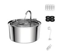 Automatic Feeders 3.2L Cat Automatic Water Dispenser Pet Smart Induction Water Feeder USB With Filter Stainless Steel Dog Feeder Pet Supplies for dogs and cats(B)