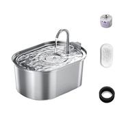 Automatic Feeders 3.2L Cat Water Dispenser Stainless Steel Faucet Pet Water Fountain Smart Automatic Cats Water Drinker With Filters Motion Sensor for dogs and cats(3.2L-Base Type)