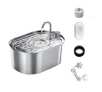Automatic Feeders 3.2L Cat Water Dispenser Stainless Steel Faucet Pet Water Fountain Smart Automatic Cats Water Drinker With Filters Motion Sensor for dogs and cats(3.2L-Sensor)