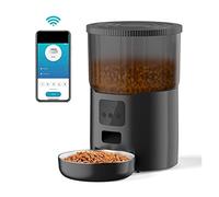 Automatic Feeders 4L Pet Feeder Cat Dog Smart Food Dispenser Regular Quantitative Feeding With Voice Recording Automatic Feeding Pet Supplies for dogs and cats(Tuya APP version B)
