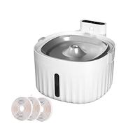 Automatic Feeders 5000 Ma Charging Cat Water Fountain Intelligent Wireless Automatic Circulation Pet Water Dispenser Cats Puppy Water Auto Feeder for dogs and cats(B-Fountain FilterX2)
