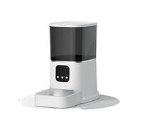 Automatic Feeders 6L Automatic Pet Feeder Camera Feeder Smart Voice Recorder APP Control Timer Feeding Cat Dog Food Dispenser With Pet Bowl for dogs and cats(Bianco,App)